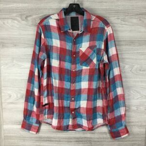 NWT 3rd & Army Reversible Button Up Plaid Shirt | Size M